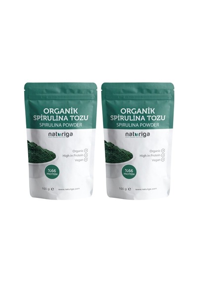Organik Spirulina Tozu 100 Gr 2 Paketi Diğer