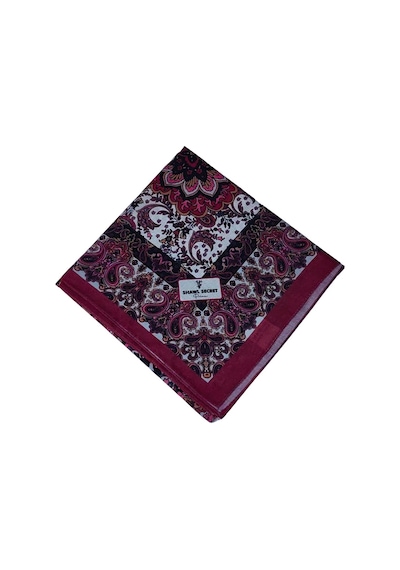 Mim Eşarp Prime Pamuk Etnik Desenli Eşarp 90x90 Cm Mor
