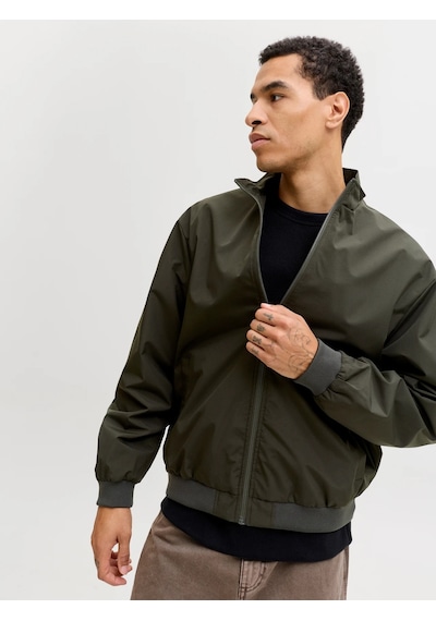 Jack & Jones Jack&jones Jjecharge Stand Collar Erkek Bomber Ceket 12288895 Yeşil