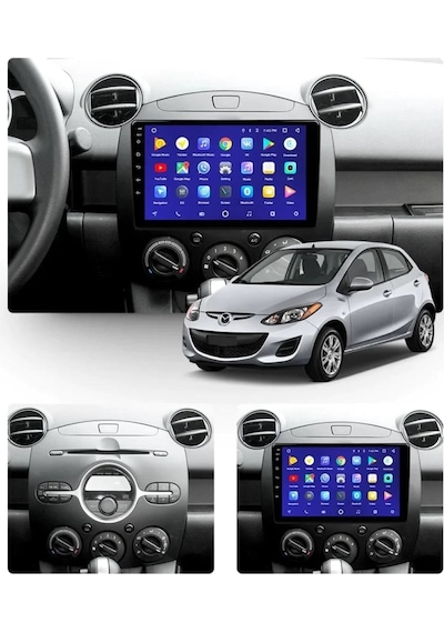 Mazda 2 2009-2013 4gb Ram 32gb Hafıza 4 Çekirdek Carplay Kamera Android Multimedya 9"