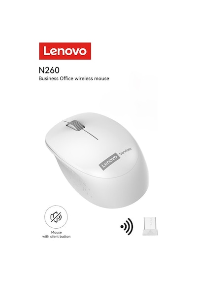 N260 Kablosuz Sessiz Mouse Beyaz 870042253 N260beyaz