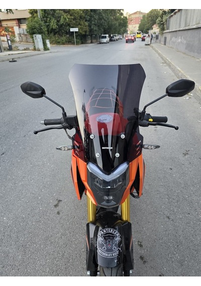 Motocam Arora Ars 200 Ön Cam 2022-2026 Model 46cm Siyah Renkli 4mm