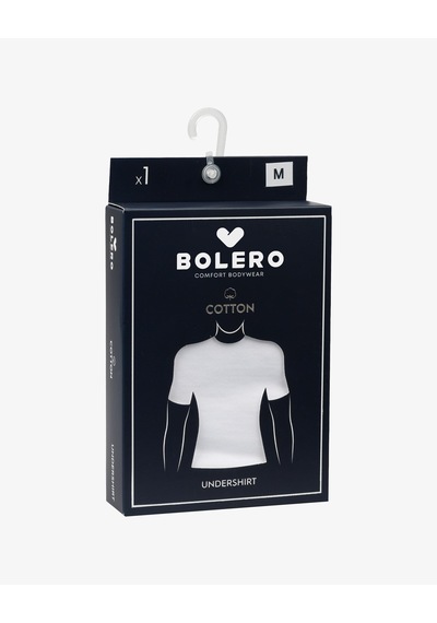 Bolero Erkek Penye Fanila T-shirt Beyaz