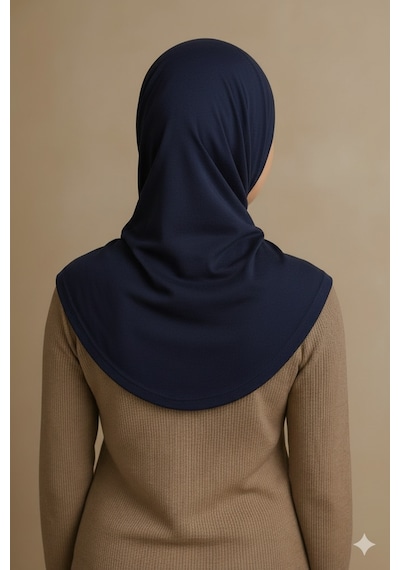 Sonbaharmoda Rahat Ve Şık İki Parça Viskon Likralı Tesettür Hijab Bone İçlik Günlük Kullanım Ve Namaz İçin Lacivert
