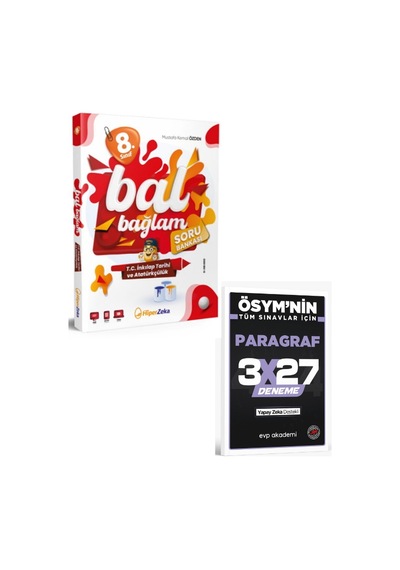 2027 Hiper 2027 8. Sınıf Bal Bağlam T.c. İnkılap Tarihi Soru Bankası+ Evp Akademi Paragraf