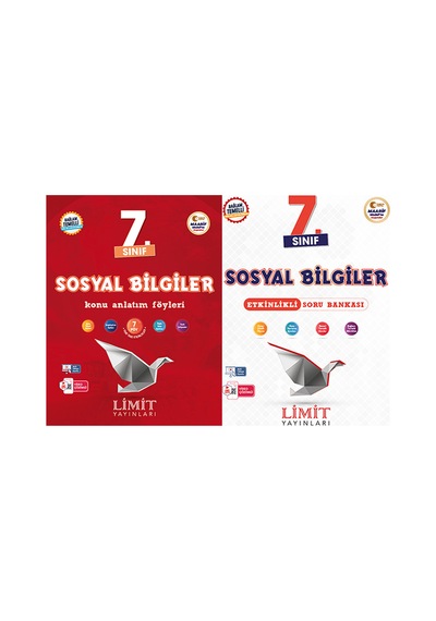 Limit 2027 7. Sınıf Sosyal Bilgiler Konu Anlatım Föyleri + Soru Bankası Seti 2 Kitap Maarif Model