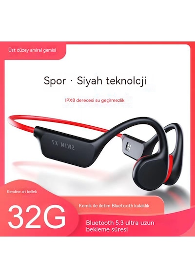 Tekoo X7 Kemik İletimli Kablosuz Yüzme Ve Koşu Kulaklığı