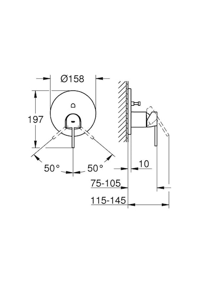 Grohe Plus Ankastre Banyo/duş Bataryası Grh24060al3 Altın