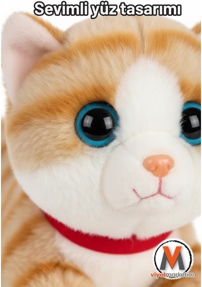 Sevimli Peluş Yavru Kedi 35 Cm Sesli Miyavlayan Oyuncak Uyku Ve Oyun Arkadaşı 4 Renk Seçeneği 1471680