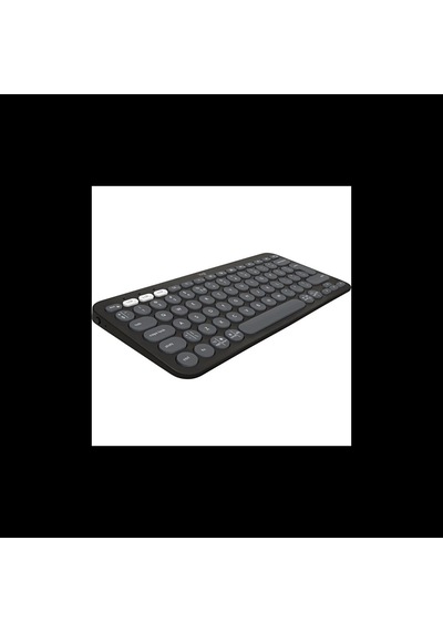 Logıtech K380s, Pebble Keys 2, Siyah, 920-011859, Bluetooth, Türkçe, Q, Multimedya, Mini Klavye