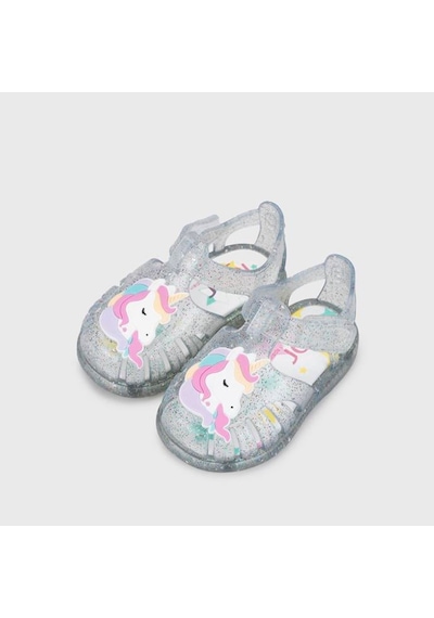 Sandalet Kız Çocuk S10341 Igor S10341 Tobby Unıcornıo 386-tr.transparente Multi Glitter 20-26 .transparente Multi Glitter Şeffaf