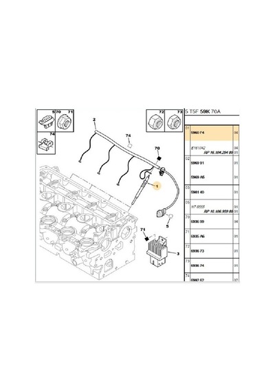 Buji C5 406 407 508 Boxer Expert Dw10 5960f4-et118492