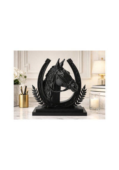 At Nalı İle At - Modern Hayvan Sanatı Figürü 15cm