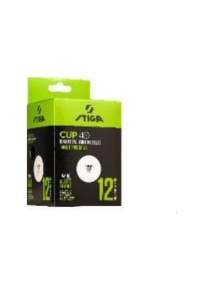 Stıga 1110-2510-12 Table Tenis Ball Cup White - Pinpon Topu Beyaz 12'li