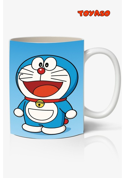 Doraemon Doraenuts Anime Temalı Beyaz Kupa Bardak Sevgiliye Arkadaşa Hediye Beyaz