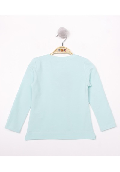 Toontoy Kids Toontoy Kız Çocuk Think Varaklı T-shirt Mint Yeşili