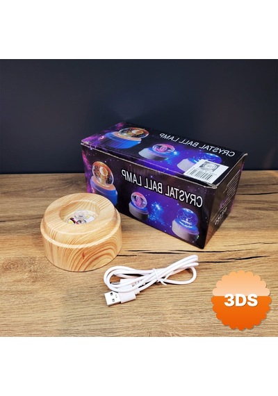 Galaxy Gezegen Tasarımlı Dönen Masa Lambası 8 Cm Usb Diğer