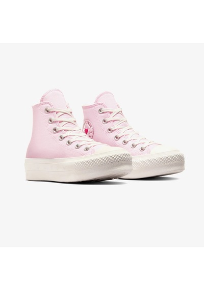 Converse Chuck Taylor All Star Lift Hearts Unisex Pembe Platform Sneaker