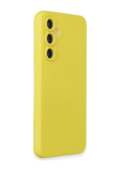 Newface - 278 - Samsung Galaxy S24 Kılıf Nano İçi Kadife Silikon - Edntrend - - Sarı