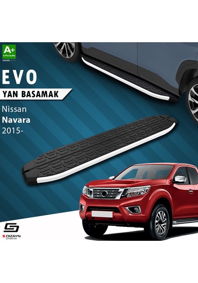 S-dizayn Nissan Navara 3 Evo Aluminyum Yan Basamak 203 Cm 2015 Üzeri