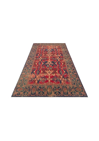 Hoom Rugs Cadis Kdm 01 Navy Red Vintage El Emeği Yüksek Kara Tezgah Halısı Mavi - Kırmızı