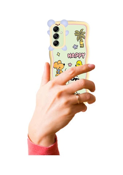 Samsung Galaxy Uyumlu A14 Kılıf Marla Seri Desenli Silikon Kapak