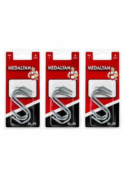 48 Adet No-1 - Küçük S Kanca 12x4pcs Belirtilmemis