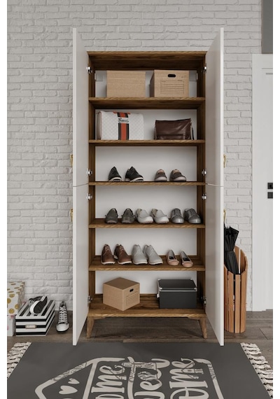 Simple Sp4190 Ayakkabılık 4 Kapaklı Mutfak Dolabı Balkon Dolabı Kiler Banyo Dolabı Çok Amaçlı Dolap Ekru Ceviz Simple Sp4190 Ayakkabılık 4 Kapaklı Mutfak Dolabı Balkon Dolabı Kiler Banyo Dolabı Çok Amaçlı Dolap Ekru Ceviz