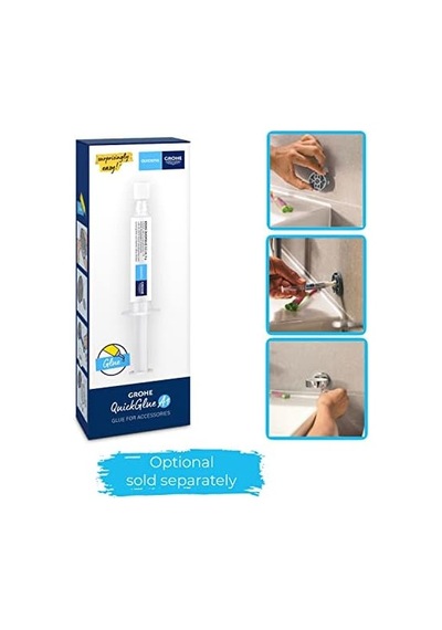 Start Cube Tuvalet Fırçası Seti, Duş/banyo Aksesuarları, Krom, 40977000 Açık Ahşap
