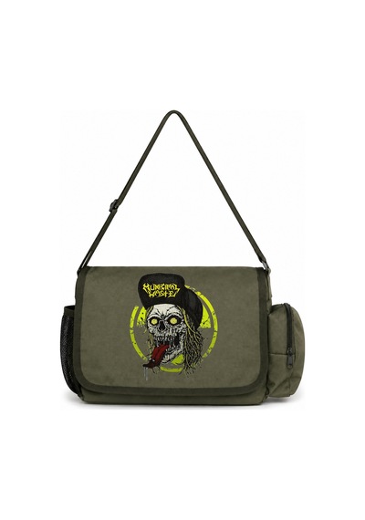 Sevbano Municipal Waste Rock Metal Müzik Grubu Baskılı Unisex Okul, Spor, Haki