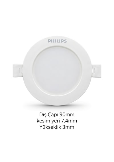 Phılıps-dn058b Led4/865 220-240v D80 Rd Sıva Altı Yuvarlak Beyaz