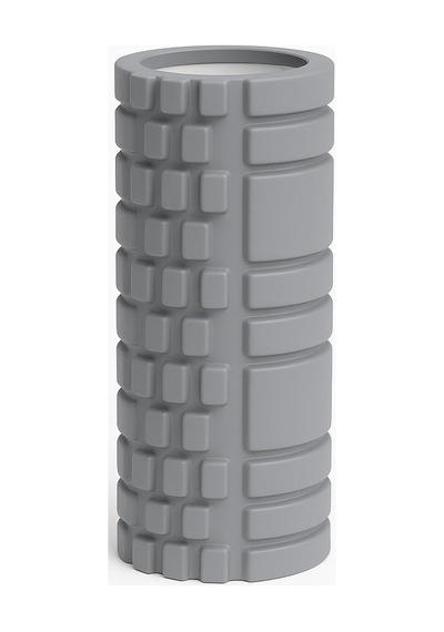 Sunyoga Foam Roller Masaj Rulosu Yoga, Pilates, Fitness Ve Fizyoterapi İçin Eva Köpük Masaj Aleti 33x14 Cm Gri