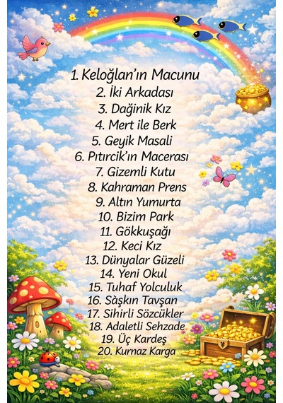 İnci Çocuk Hikayeleri - Resimli 20 Kitap - Setli Kutu - Değerlendirme Kitapçıklı