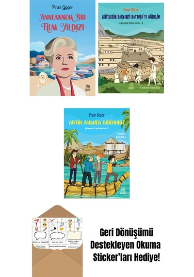 Anneannem Bir Film Yıldızı + Hititlerin Başkenti Hattuşa Yı Görelim Eğlenceli Tarih Serisi 3 + Antik Mısır A Gidiyoruz Eğlenceli Tarih Serisi 2