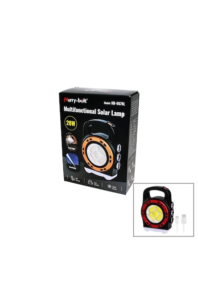 3ın1 20w Solar - Usb Şarjlı El Feneri - Powerbank El Çantası Modeli 5250 36580977