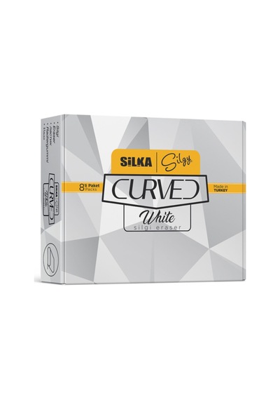 Silgi Curved Beyaz Silgi 30 Adet