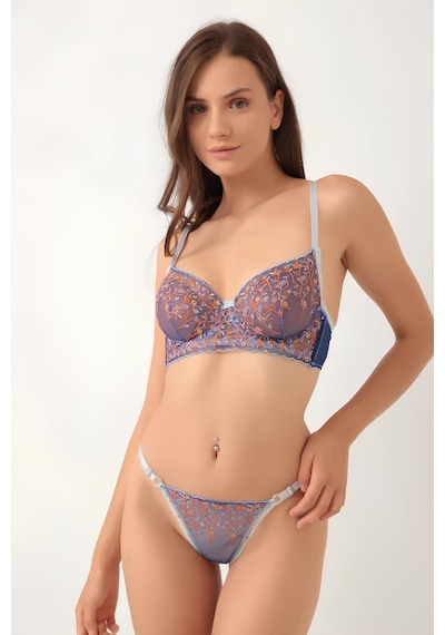 Çiçekli Balenli Bralet Takımı Love Secret 1008 001