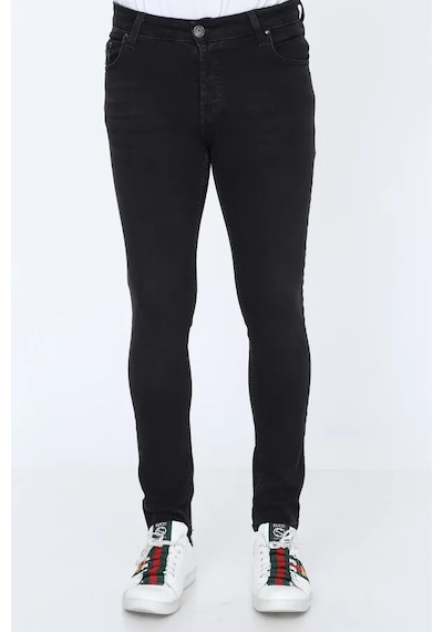 Digital Jeans Erkek Slim Fit Dar Kesim Dar Paça Kot Pantolon Füme Açık Gri