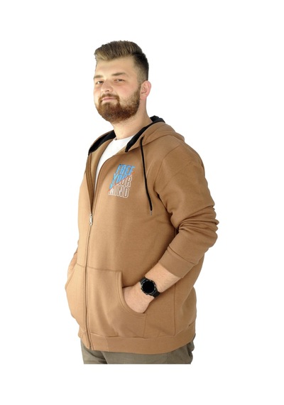 Mode Xl Erkek Sweat Fermuarlı Free Your Mind 22536 Sütlükahve 001 Mode Xl Erkek Sweat Fermuarlı Free Your Mind 22536 Sütlükahve 001