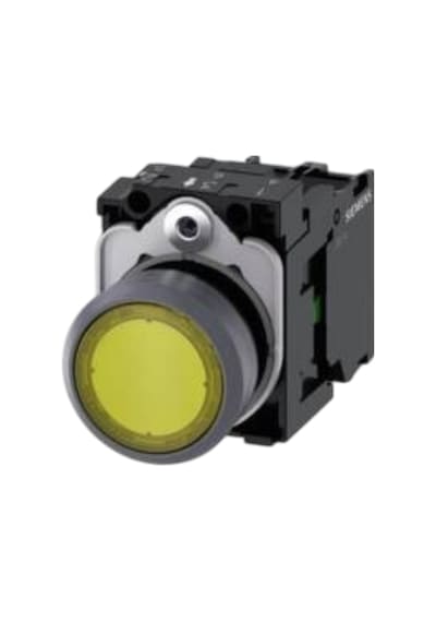 Siemens 3sb6163-0db30-1ba0 - 22mm Led'li Buton Metal Sarı 24v Ac/dc
