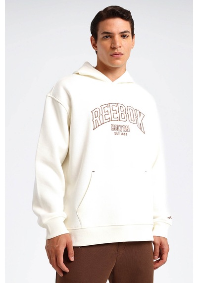 Reebok Sweatshirt Erkek Ekru Navarre Hoodıe Bej