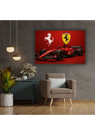 Formula 1 Motors Temalı Dekoratif Cam Tablo -23
