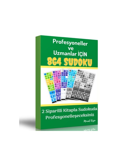 Normalden Çok İleriye 864 Sudoku Kitabı 2 Spiralli Kitap