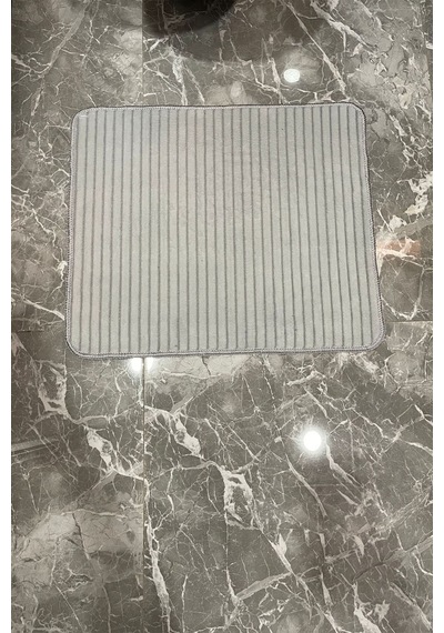 2'li Soft Touch Gri Banyo Paspası Yumuşacık gri
