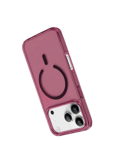 Newface Apple Apple iPhone Uyumlu 18 Pro Pc Real Magsafe Kapak - Bordo Evimdeyokyok