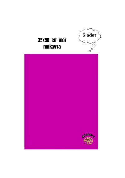 35x50 Cm Mor Renk Mukavva Kartonu 5 Adet