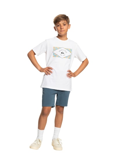 Quiksilver Circled Line Erkek Çocuk Tişört Beyaz