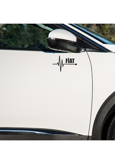 Fiat Coupé Sticker Sol Sağ Yan Ayna Altı Araç Markalı Sticke