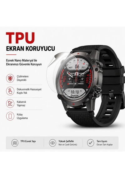 Zeblaze Vibe 7 Ekran Koruyucu Tpu Şeffaf 2 Adet