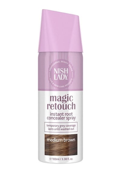 Nish Lady Hair Magic Retouch Beyaz Saçlar İçin Kapatıcı Saç Spreyi 100 ML